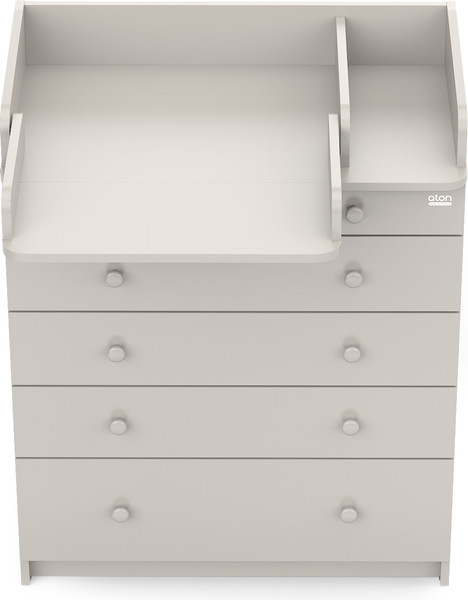 Изображение товара Комод пеленальный Атон Leo 805 с органайзером с шариковыми направляющими (кашемир)