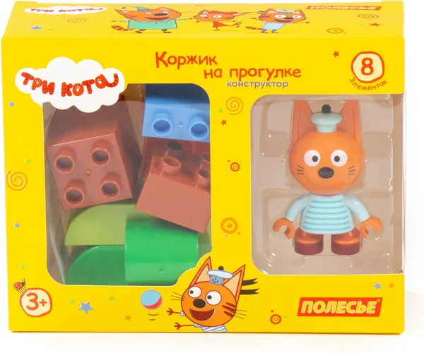 Изображение товара Конструктор Полесье Макси. Три кота. Коржик на прогулке / 63745 (8эл)