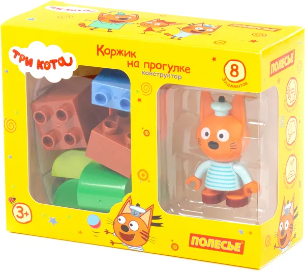 Изображение товара Конструктор Полесье Макси. Три кота. Коржик на прогулке / 63745 (8эл)
