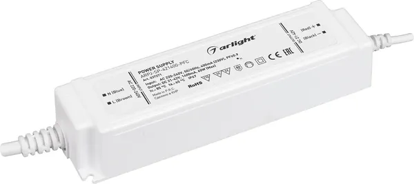 Блок питания для светильника Arlight ARPJ-SP-421400-PFC 60W 21-42V 1.4A / 037271 — фото 6