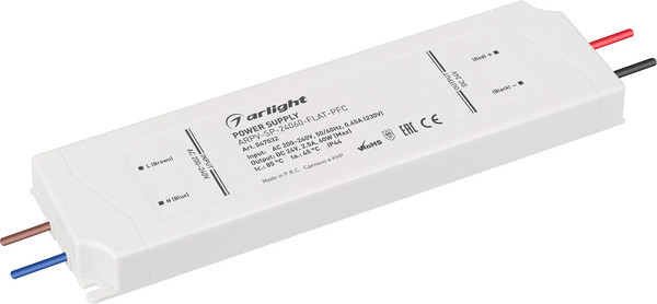 Изображение товара Блок питания для светильника Arlight ARPV-SP-24060-FLAT-PFC 24V 2.5A 60W / 047532