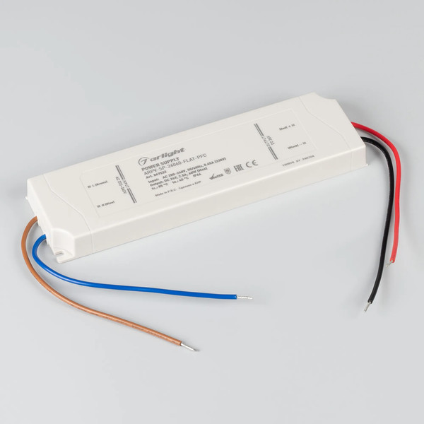 Изображение товара Блок питания для светильника Arlight ARPV-SP-24060-FLAT-PFC 24V 2.5A 60W / 047532