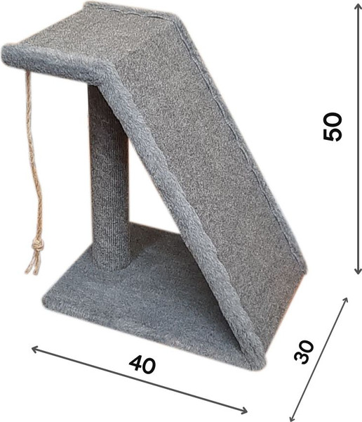 Изображение товара Лежанка-когтеточка Cat House Трап Лайт 0.50 (ковролин серый)