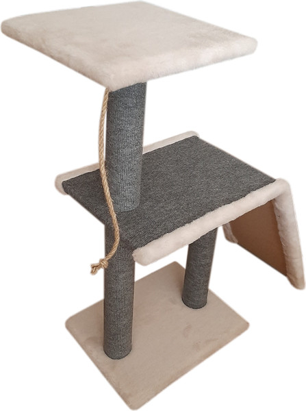 Изображение товара Комплекс для кошек Cat House Молния Лайт 0.83 (ковролин бежевый)