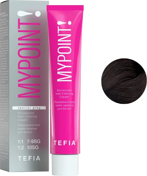 Изображение товара Крем-краска для волос Tefia Mypoint 6.850 для седых волос (60мл)