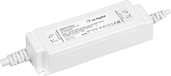 Изображение товара Блок питания для светильника Arlight ARPJ-SP-68350-PFC 24W 34-68V 0.35A / 037264(1)