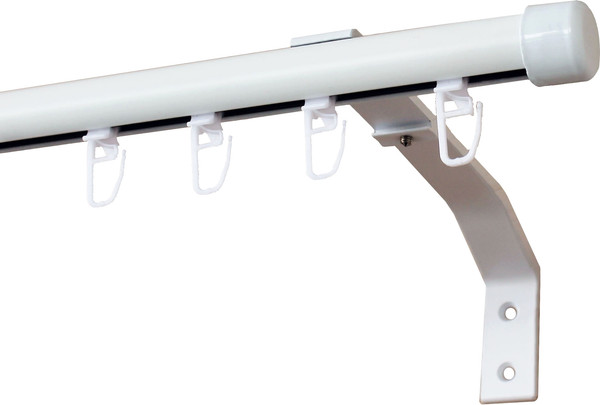 Изображение товара Карниз для штор Divades Евро D 19мм 1-рядный / 90212160 (белый, 1.6м)