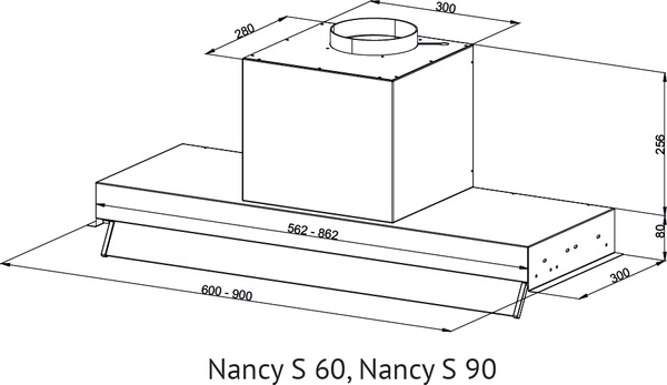 Изображение товара Вытяжка скрытая Kuppersberg Nancy S 60 Black