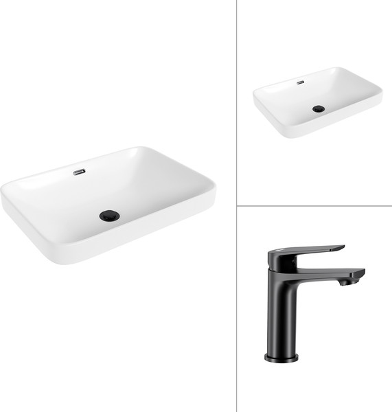 Изображение товара Умывальник со смесителем Lauter 21441B + Sky 21СК533BS