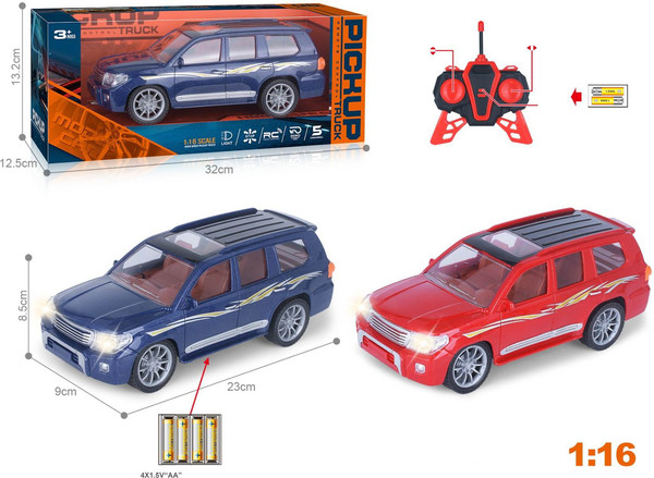 Изображение товара Игрушка на пульте управления Labalu Toyota Land Cruiser с УФ-краской, прозр. окнами 5-канальный RC