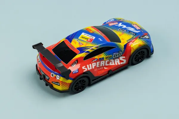 Изображение товара Игрушка на пульте управления Labalu PVC освещенный RC гоночный 4-канальный (бирюзовый)