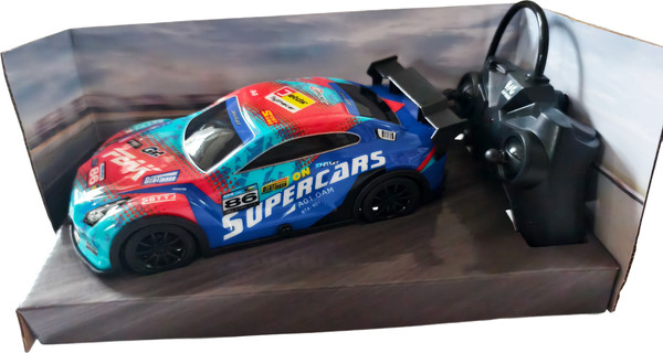 Изображение товара Игрушка на пульте управления Labalu PVC освещенный RC гоночный 4-канальный (бирюзовый)