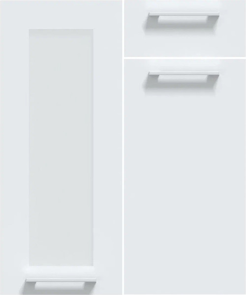 Изображение товара Кухонный гарнитур Интерлиния Мила Gloss 3.6-ПМ1 (грей/грей/дуб бунратти)