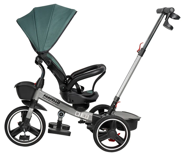 Изображение товара Трехколесный велосипед с ручкой Farfello 6588-A (зеленый)