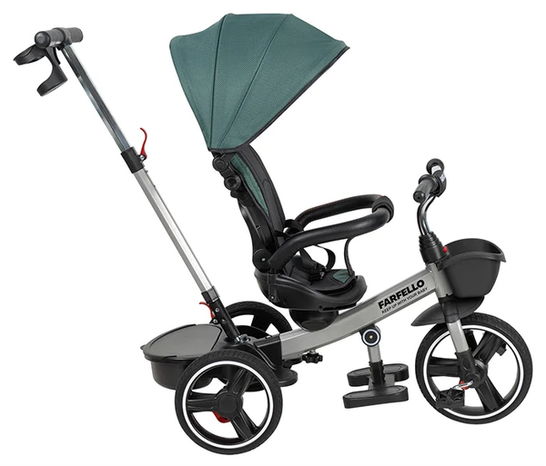 Изображение товара Трехколесный велосипед с ручкой Farfello 6588-A (зеленый)