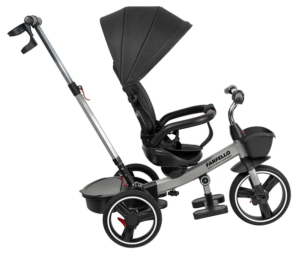 Изображение товара Трехколесный велосипед с ручкой Farfello 6588-A (черный)