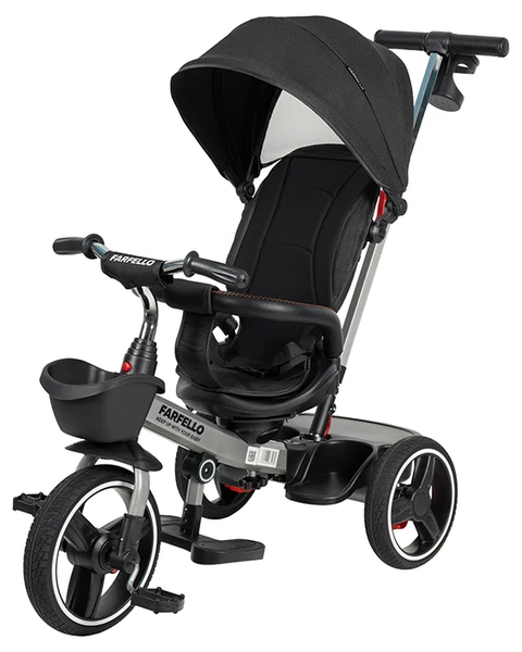 Изображение товара Трехколесный велосипед с ручкой Farfello 6588-A (черный)