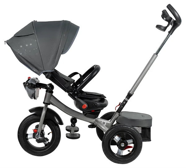 Изображение товара Трехколесный велосипед с ручкой Farfello 6588-B (серый)