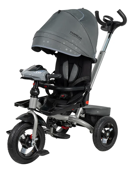 Изображение товара Трехколесный велосипед с ручкой Farfello 6588-B (серый)