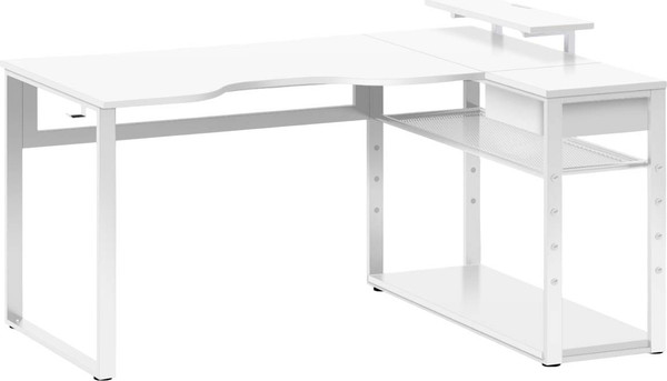 Изображение товара Компьютерный стол Millwood Каир угловой 160х120х93.05 (белый/металл белый)