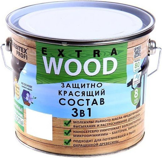 Изображение товара Защитно-декоративный состав Farbitex Profi Wood Extra 3в1 (3л, скандинавия)