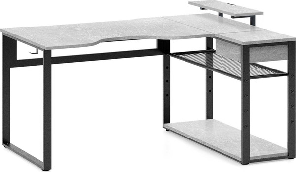 Изображение товара Компьютерный стол Millwood Каир угловой 160х120х93.05 (бетон/графит)