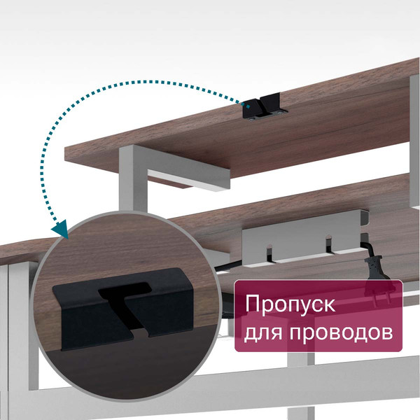 Изображение товара Компьютерный стол Millwood Каир угловой 160х120х93.05 (дуб табачный Craft/металл белый)
