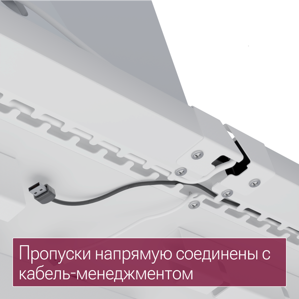 Изображение товара Компьютерный стол Millwood Каир смарт 140х80х74.2 (белый/металл белый)