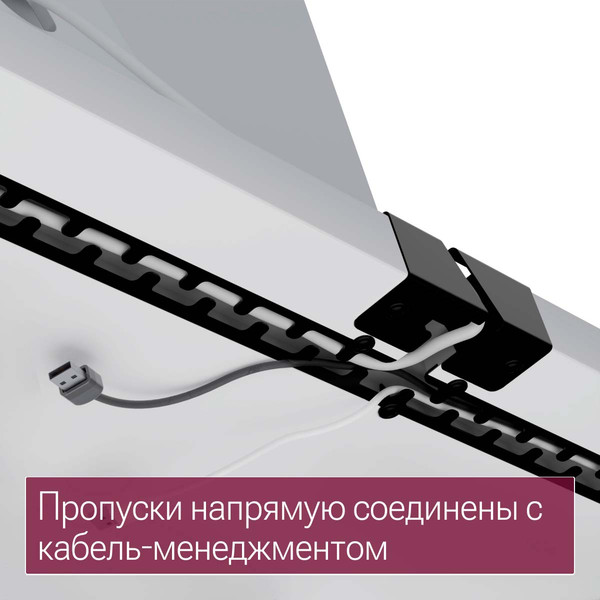 Изображение товара Компьютерный стол Millwood Каир смарт 140х80х74.2 (белый/металл черный)