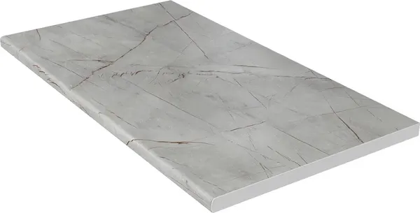 Изображение товара Кухонный гарнитур Интерлиния Мила Gloss 3.6-ПМ1-2 (пепел/белый глянец/серый каспий)