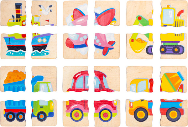 Изображение товара Развивающая игра Десятое королевство Пазл деревянный. Транспорт / 04558