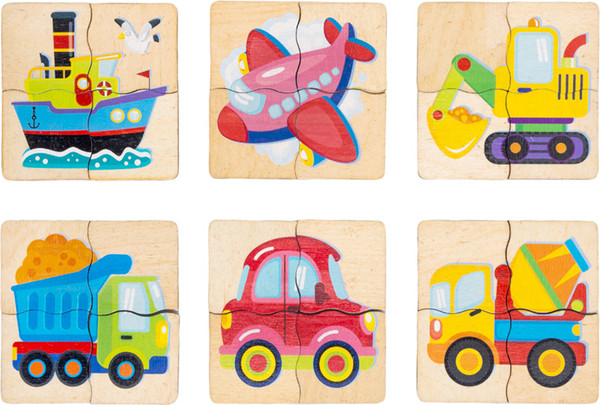 Изображение товара Развивающая игра Десятое королевство Пазл деревянный. Транспорт / 04558