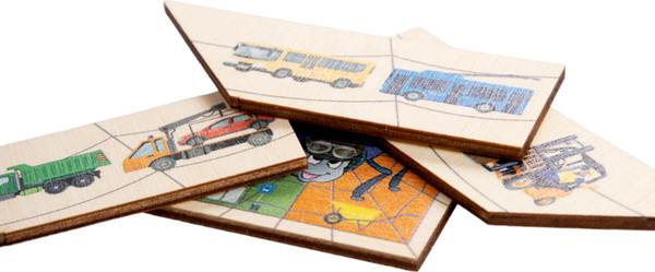 Изображение товара Развивающая игра Десятое королевство Пазл деревянный. Паучок. Техника / 04542