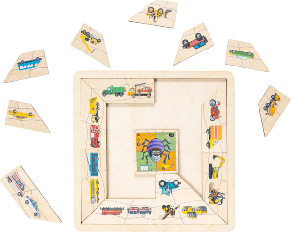 Изображение товара Развивающая игра Десятое королевство Пазл деревянный. Паучок. Техника / 04542