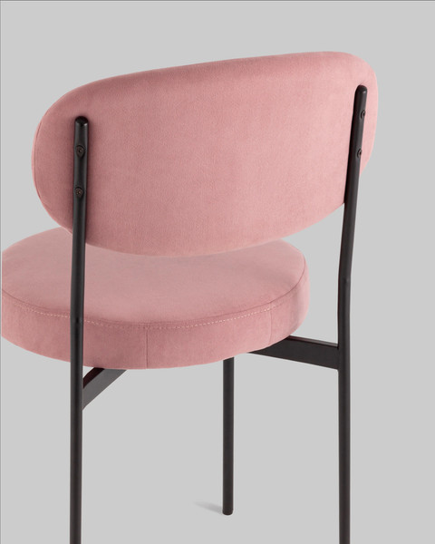 Изображение товара Стул Stool Group Бриф DD / AV 477-C65-K477NEW-9005 (велюр пыльно-розовый)