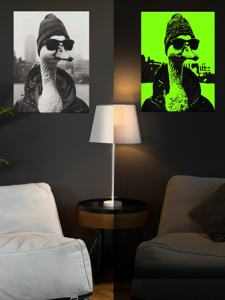 Изображение товара Картина по номерам Молли Крутой гуссо светящейся краской 40х50 / FHR0637