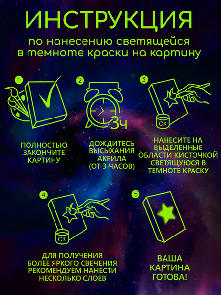 Изображение товара Картина по номерам Молли Фэшн-голубь со светящейся краской 40х50 / FHR0638