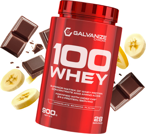 Изображение товара Протеин Galvanize 100 Вей (900г, шоколад с бананом)