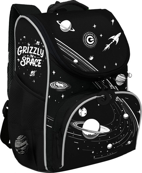 Изображение товара Школьный рюкзак Grizzly RAm-585-3 (черный)