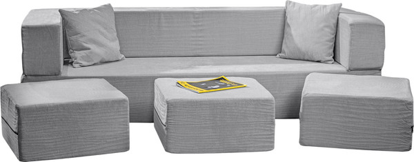 Изображение товара Комплект бескаркасной мебели Sonit Lucky Eclipse 07 (светло-серый)