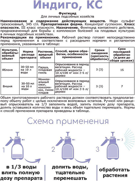 Изображение товара Фунгицид Щелково Агрохим Индиго (50мл)
