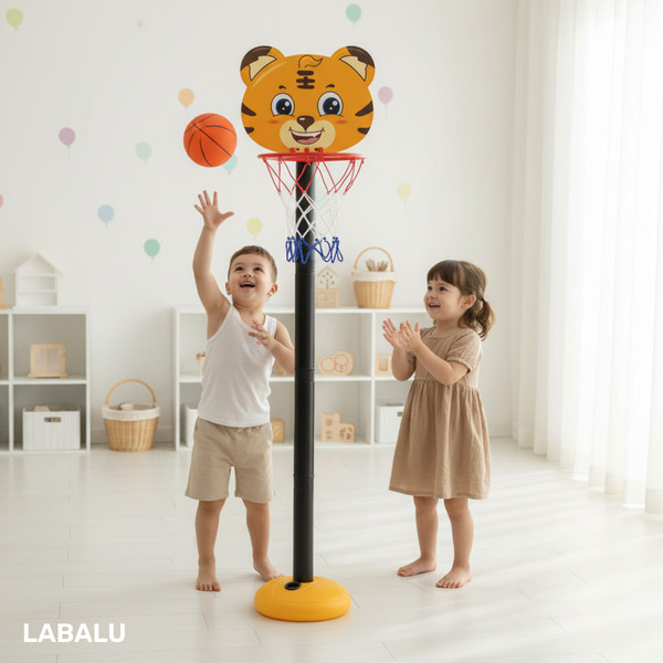 Изображение товара Баскетбол детский Labalu С изображением озорного тигра