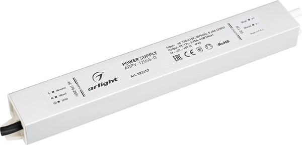Изображение товара Блок питания для светильника Arlight ARPV-12045-D 12V 3.8A 45W / 022457