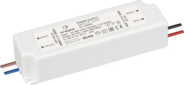 Изображение товара Блок питания для светильника Arlight ARPV-SP-24030 24V 1.25A 30W / 040052