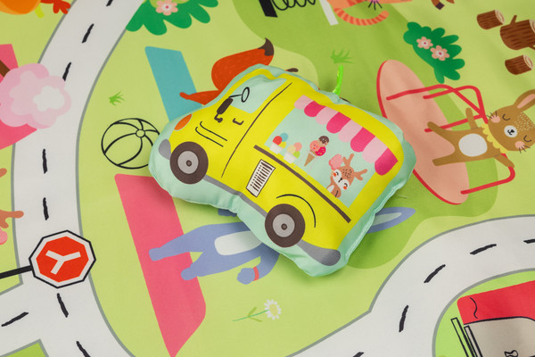 Изображение товара Развивающий коврик Labalu Музыкальный с люлькой (оранжевый)