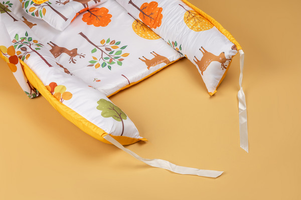 Изображение товара Развивающий коврик Labalu Музыкальный с люлькой (оранжевый)