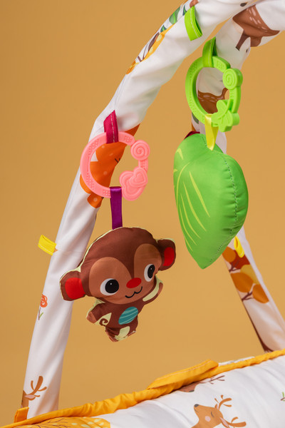 Изображение товара Развивающий коврик Labalu Музыкальный с люлькой (оранжевый)