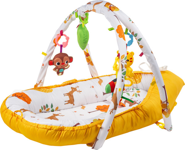 Изображение товара Развивающий коврик Labalu Музыкальный с люлькой (оранжевый)