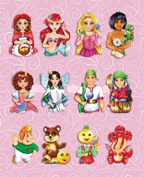 Изображение товара Набор наклеек Учитель-Канц Fairy Tale Characters. Сказочные герои (4680088300146)