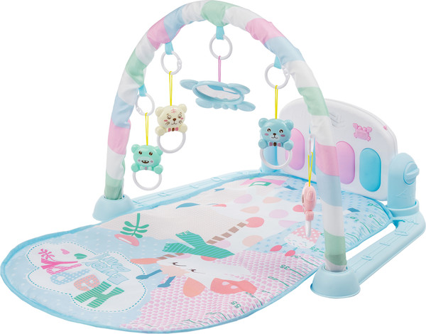 Изображение товара Развивающий коврик Labalu С зеркалом прямоугольный (голубой)